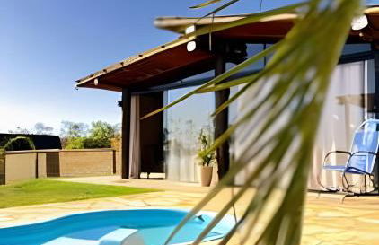 Chalé Mirante, piscina, cachoeira, lago e vista espetacular em Alexânia Goiás - Foto 33