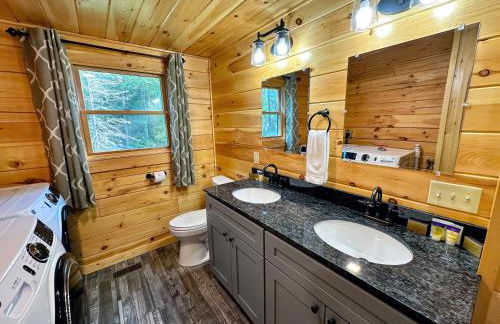 80PVR Log Home 20min to Bretton Woods AC Hot Tub wifi cable fireplace fire pit - Foto 18