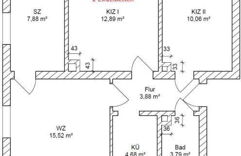 Modernes Apartment mit 3 Schlafräumen nahe Leipzig - Foto 2