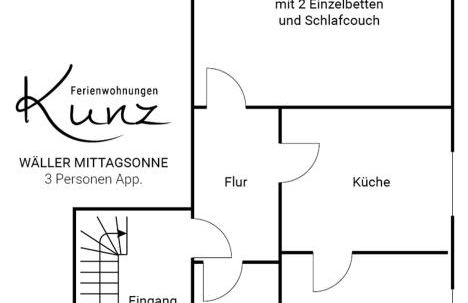 Ferienwohnung Wäller Mittagsonne - Foto 6