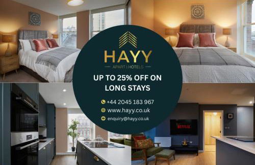 Hayy Luxury 2 Bed Apartments in Leeds City Centre - Foto 1