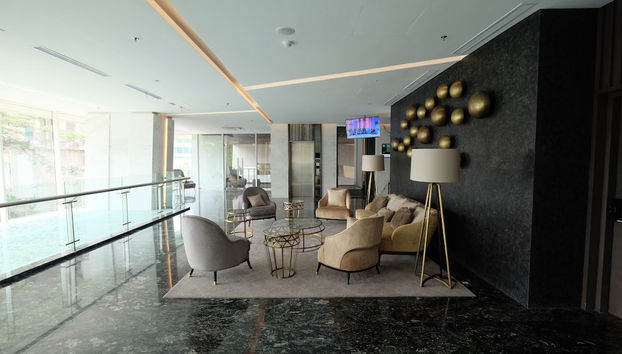 Zona de estar del vestíbulo