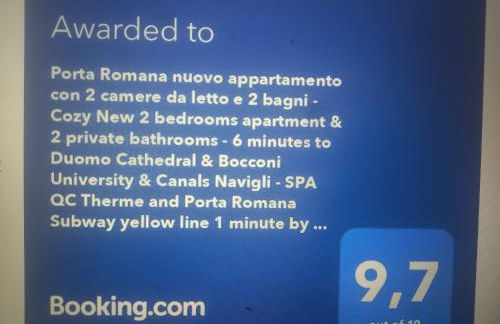 HOME SUITE HOME with FREE PARKING GARAGE - CON PARCHEGGIO INCLUSO nuovo con 2 camere da letto e due bagni - new apartament with 2 bdrooms 2 bathrooms- jellow SUBWAY METRO gialla Porta Romana 3 stops to Duomo - Foto 8