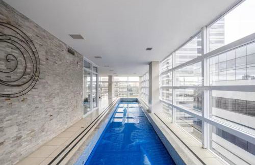 Studio 406 no Centro Cívico com Piscina Aquecida, Academia, Sauna e Garagem - Foto 17