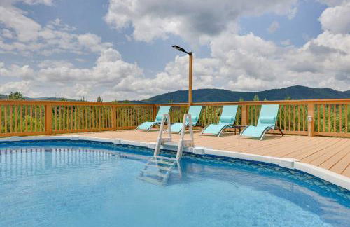 Mountain View and Fire Pit Modern Copperhill Home - Foto 23