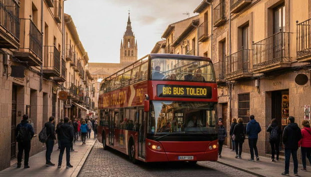 Ônibus turístico de Toledo, Big Bus - Foto 2, O ônibus durante o percurso por Toledo