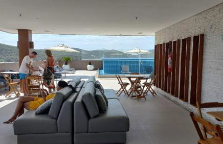 Flat Aconchegante Edifício Royale Cabo Frio - Passagem - Praia do Forte - Foto 7