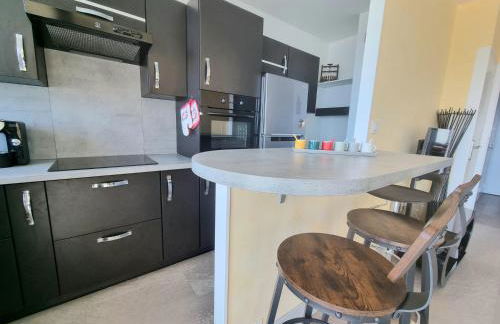 FACE MER grand T3 familial, parking gratuit - Foto 9