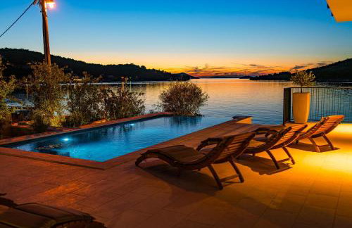 Seafront Villa Draga with heated infinity pool - Foto 69