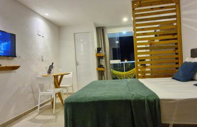 MSFlats Paripueira praia varanda c rede cozinha Wifi Ar split - Foto 24