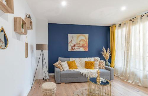 AMJA Proche clinique Saint-Roch apt 3 chambres 3 salles de bain parking gratuit idéal famille groupe coworking 10 min centre ville 10 min plage 5 min sortie autoroute - Foto 18