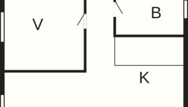 4 Person Holiday Home in Allinge - Foto 2, Plano