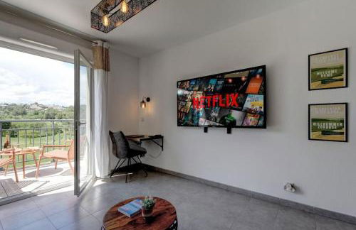 Le T2 Green, 4 pers, clim, piscine, parking - Foto 13