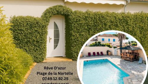 T3 de 35m2 - Bord de mer - plage de la Nartelle- Sainte maxime - piscine partagée -Parking - BBQ - 2 Chambres 2 Salle de bains - Foto 2