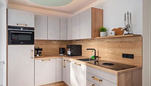 EDLER WOHNRAUM Luxuriöse Stadtoase mit Balkon, Kaffeevollautomat, Lift & Parkplatz - Foto 4, stove, dishwasher, toaster