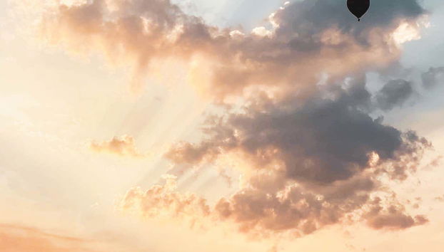 Paseo en globo al atardecer