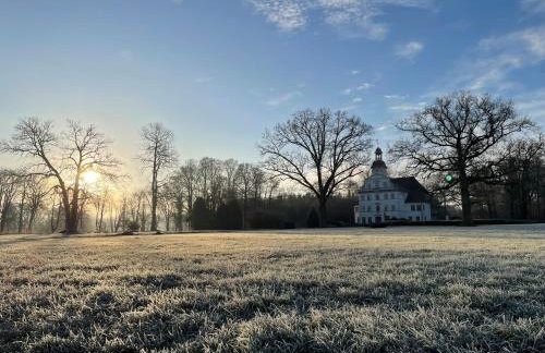 GUT KLETKAMP "Penthouse im Schloss" - Premium-Ferienwohnung mit 5 Schlafzimmern auf 400qm I Kamin I 2 Wohnzimmer I Garten & Terrasse I Wald- und Seeblick I Profi-Küche I 15 Min zur Ostsee I Parkplätze I WLAN - Foto 41