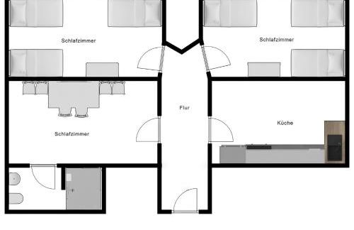 T&K Apartments - Herne - comfortable 1-3 room apartments - Foto 43