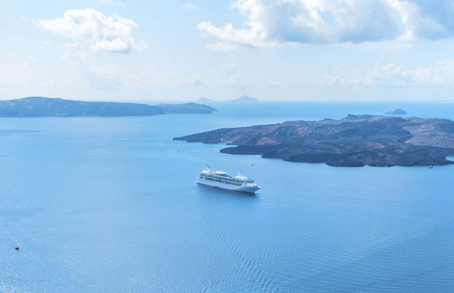 Glass-Bottom Boat Tour of Santorini Caldera - Photo 1