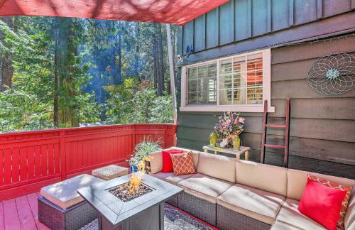 1 Mi to Lake Gregory Boho Crestline Cabin - Foto 19