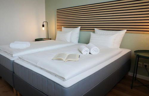 Gemütliches 3-Raum Apartment mit Boxspringbetten, vollausgestattet Küche, Balkon, WLAN, 40 Zoll HD-TV, Parkplätze - Foto 2