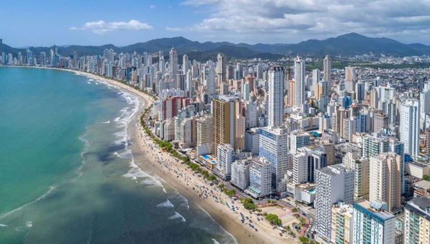 Vue aérienne de Balneario Camboriú