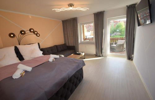 Bliss Place - 1R Premium Apartment - Kingsize Bett, Smart TV, Küche, Balkon, Waschkeller - Foto 1