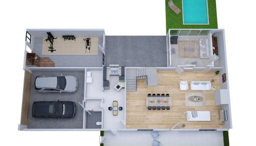 VILLA KER BLEUENN * 10 PERSONNES * PISCINE * SAUNA - Foto 3