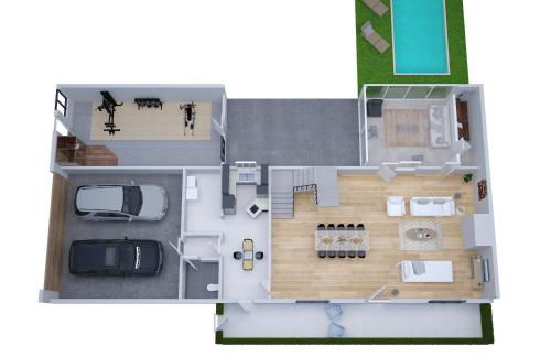 VILLA KER BLEUENN * 10 PERSONNES * PISCINE * SAUNA - Foto 3