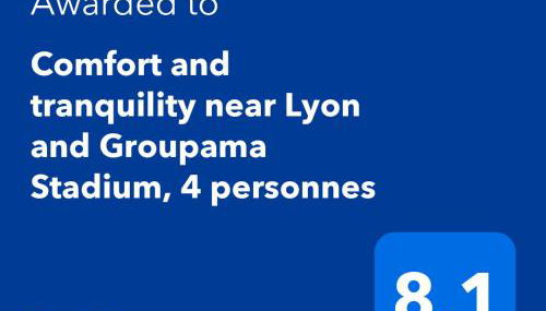 Comfort and tranquility near Lyon and Groupama Stadium, 4 personnes - Foto 3
