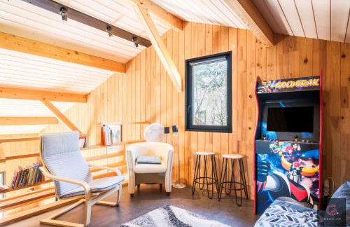 Gastes, Charmant chalet en bois avec Jacuzzi 6 pers - Foto 12