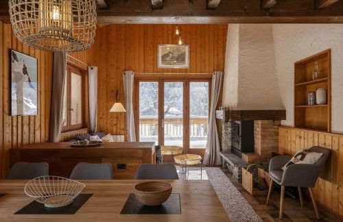 Cyclamens - Cosy Chalet 500m Flegere Cheminee Vue Garage - Foto 9