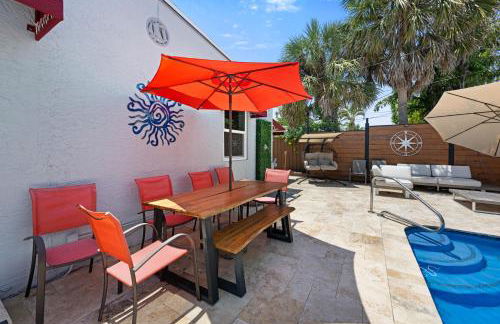 Palms Retreat! Giant Heated Pool-HotTub-FirePit-5Min2Beach-Pets-EV Chgr - Foto 30