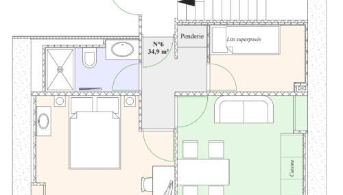 Gîte montagne 1 à 25 places "Chalet Coste Belle" - Foto 4