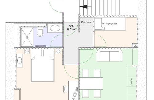 Gîte montagne 1 à 25 places "Chalet Coste Belle" - Foto 4