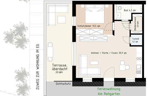 Ferienwohnung Am Rehgarten - Foto 3