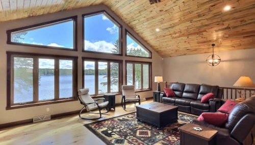 Northwoods WI 6BR Lakefront Cabin Retreat on Lake Nokomis - Minnohawk Lodge - Foto 4