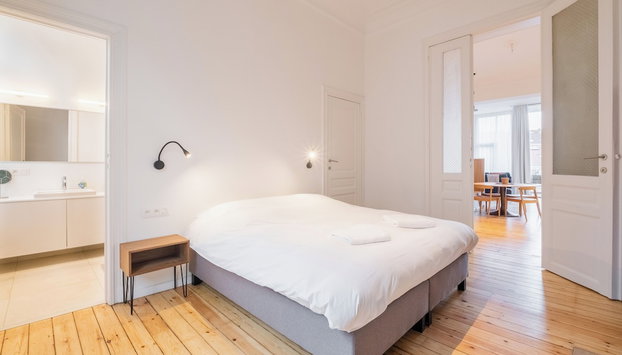 Charming Renovated Apartment in Vibrant Saint Gilles, Brussels - Foto 4, Quarto