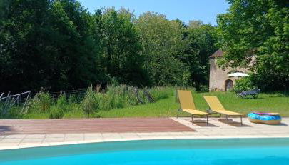 Grange avec piscine - La Hulotte du Cluzel - Foto 5, Garden, sunbed