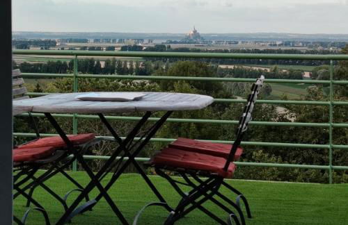 Terrasse du Mont St Michel, vue imprenable, appart cosy proche Mont St Michel - Foto 38