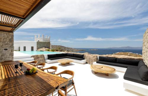 Mykonos Town Black Villa with Cave Heated Pool - Foto 2