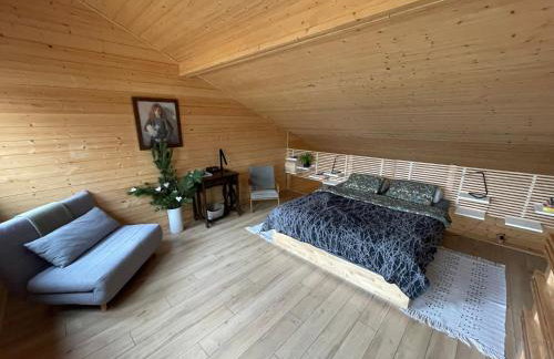 Drewniany dom w brzozowisku - Foto 39