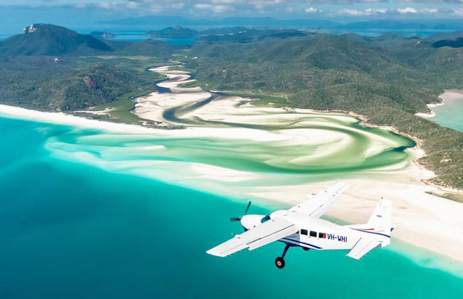 60 Minuten Panoramaflug über Whitehaven Beach, Hill Inlet und Heart Reef - Foto 1