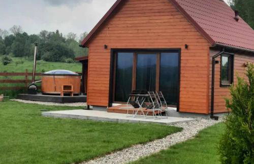 Drewniane domki z prywatnym jacuzzi i widokiem na Góry - Klimatyczny Kompleks w Górach Izerskich #Widogruszka - Photo 3