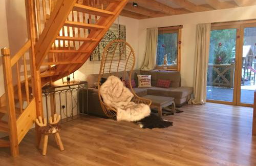 Deluxe Holiday Zdrojowa -Willa typu Alpejskiego w Borach Tucholskich-Całoroczna Balia z jacuzzi-Prywatny las i strumyk -Duża Wiata grillowa - Foto 13