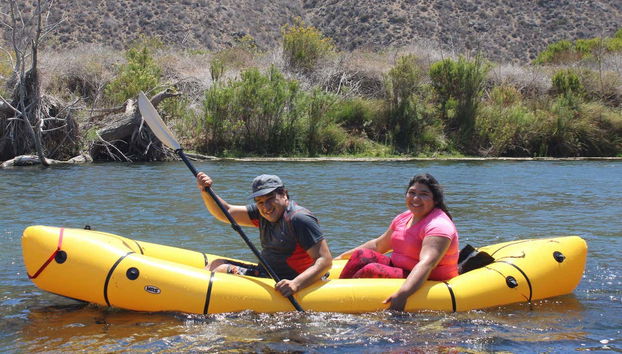 Disfrutando del tour en kayak
