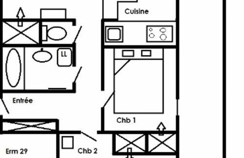 Appartement chaleureux 3 pièces, 6 pers., Méribel centre, au pied des pistes, WIFI, animaux admis - FR-1-411-777 - Foto 9