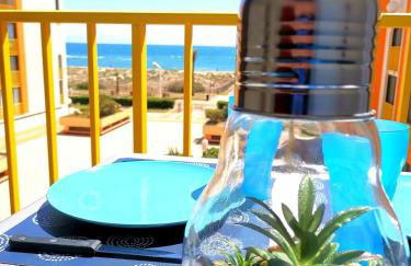 appartement vue mer,accès direct plage,fibre,clim,parking public gratuit - Foto 1