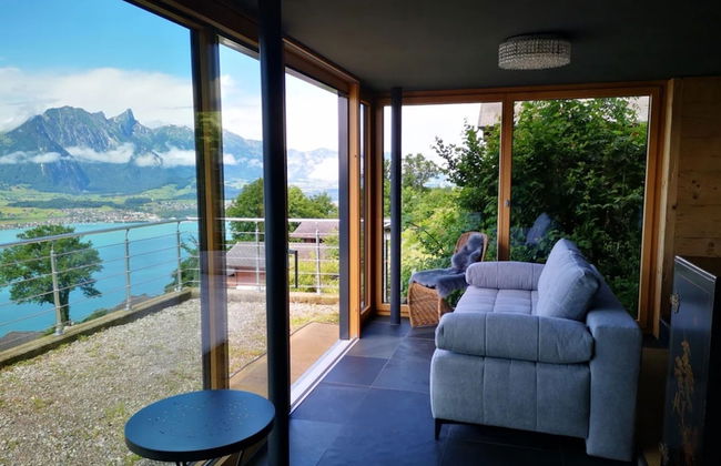 Chalet With Panoramic Views of the Mountains of the Oberland and Lake Thun - Foto 8