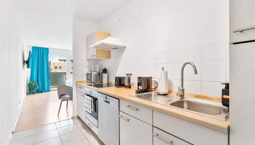 COZY stilvolles Apartment, Nähe BASF, BG Klinik - Foto 4, stove, dishwasher, toaster, minibar